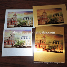 Golden or Silver Brushed Blank Sublimation Aluminum Sheet